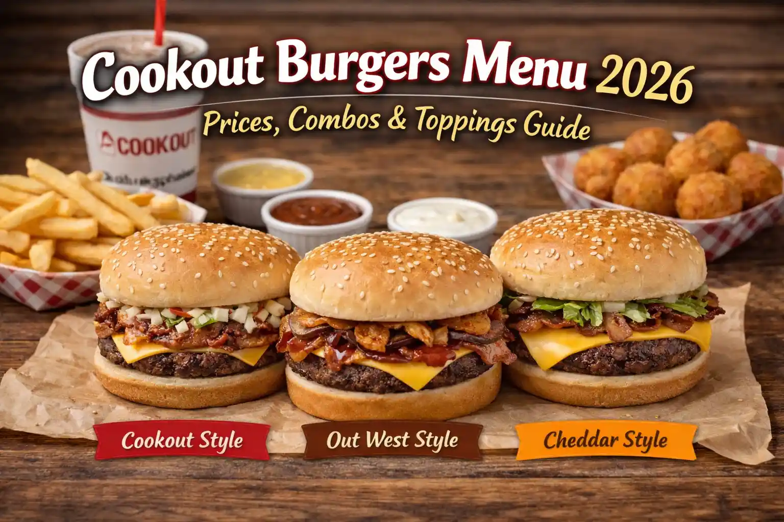 Cookout Burgers Menu 2026 – Prices, Combos and Toppings Guide