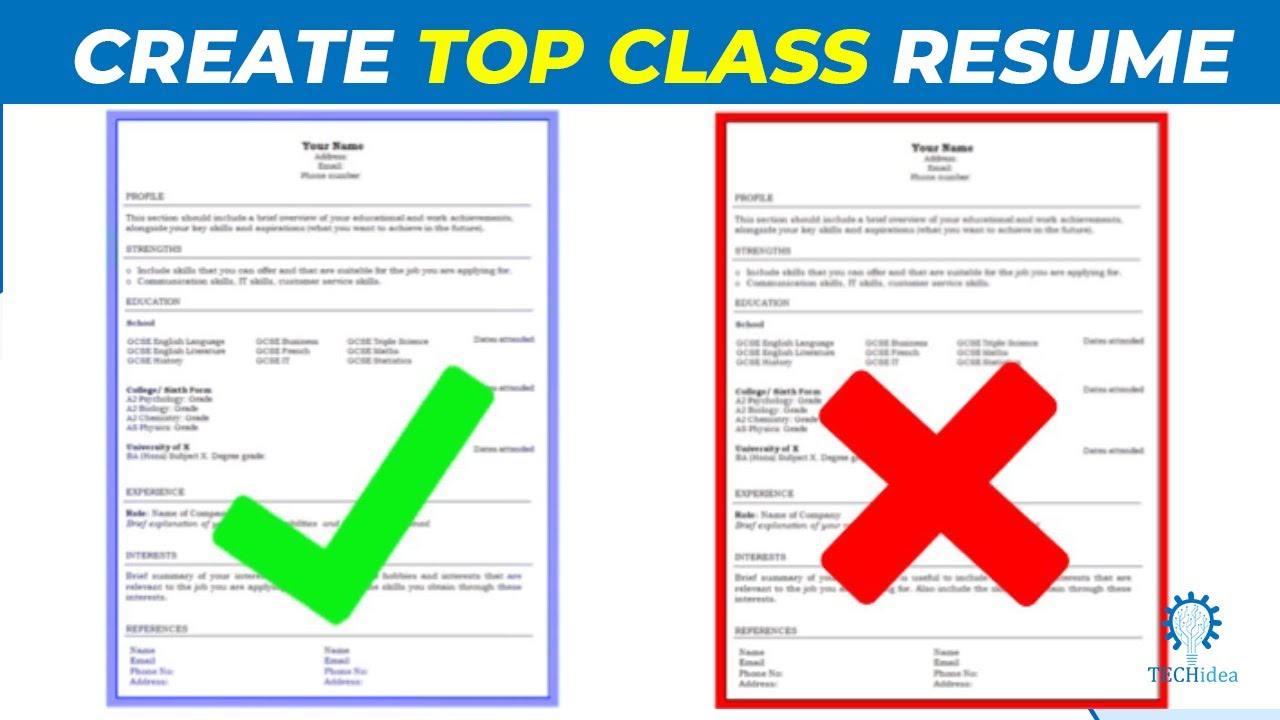 How to make an impressive CV for a job?